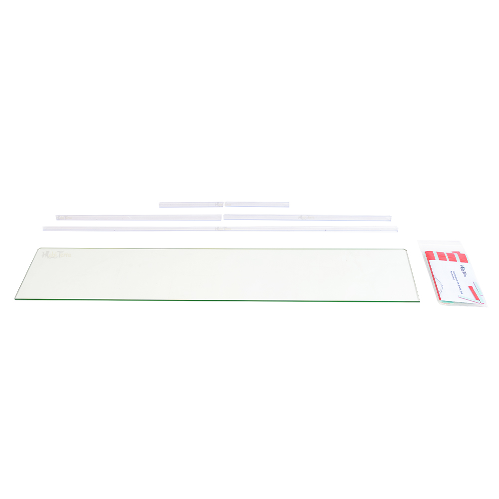 Glazen plateau van 100x20