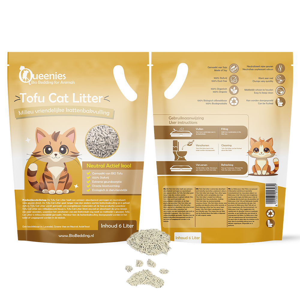 Tofu Cat Litter - Neutraal - 6 liter