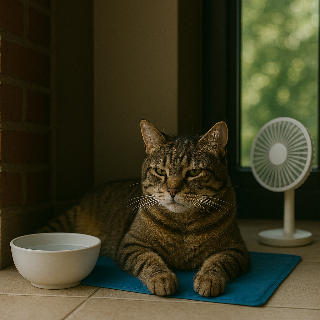 Hoe help ik mijn kat tijdens een hittegolf?