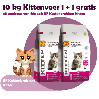 GRATIS!! Extra zak bij BF Kittenbrokken 10 kg