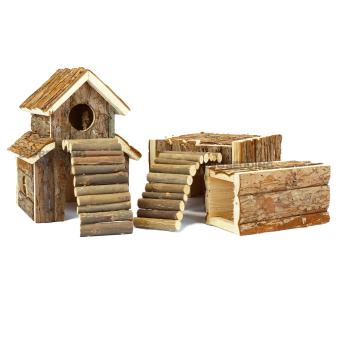 Complete natuurlijke speelplaats voor hamsters muizen en gerbils
