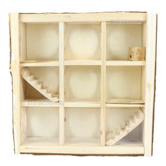 Doorzichtig speelhuis voor hamsters muizen en gerbils met ronde doorgangen