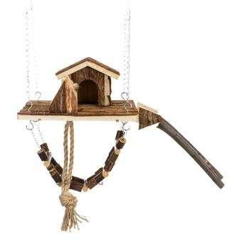 Natural Living Janne speelplaats van hout voor kleine knaagdieren