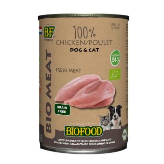 BF Petfood Bio Meat 100% Chicken – 400 g blik