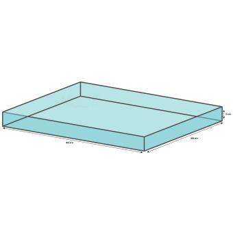 HabiTerra diepteplateau van gehard glas