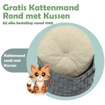 GRATIS!! Kattenmand rond met kussen vanaf €100