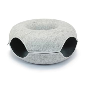 Kattenmand Cosy Donut Lichtgrijs 60 cm 2 openingen