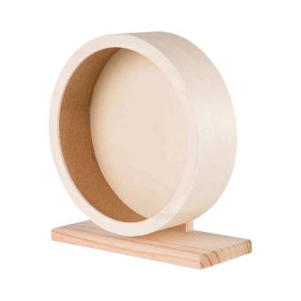 Loopwiel met gesloten loopvlak en stabiele houten voet