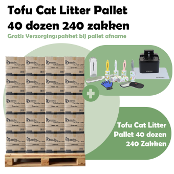 Tofu Cat Litter Groene Thee Palletverkoop