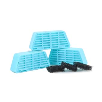 Navulbare filterset met actieve kool en spons