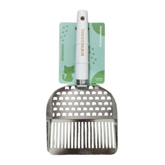 RVS kattenbakschep geschikt voor tofu kattenbakvulling – Bio Bedding