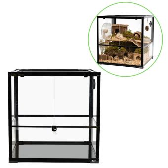 Terrarium met kabeldoorvoer en zijventilatie