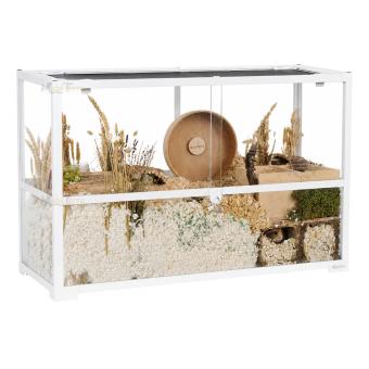 Wit knaagdieren terrarium 75x40x50 cm