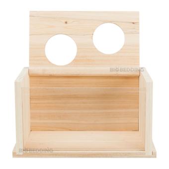 Open houten zandbakje voor hamsters en gerbils