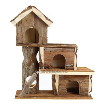 Houten Tammo huis voor knaagdieren met drie verdiepingen