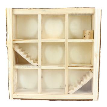 Doorzichtig speelhuis voor hamsters muizen en gerbils met ronde doorgangen