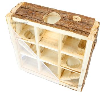 Knaagdierhuis van hout
