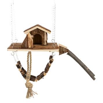 Natural Living Janne speelplaats van hout voor kleine knaagdieren