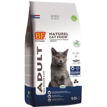 Verpakking BF Petfood Adult 10 kg – voeding voor binnen- en buitenkatten