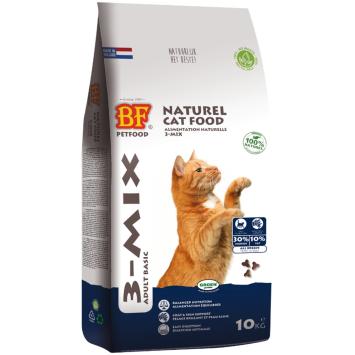 BF Petfood 3-Mix 10 kg – natuurlijke kattenvoeding voor volwassen katten