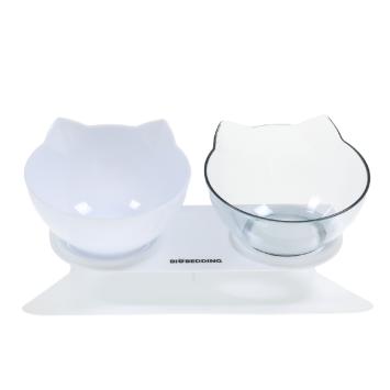 Kattenaccessoire met twee uitneembare kommen