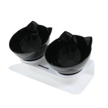 Ergonomische kattenvoerbak zwart