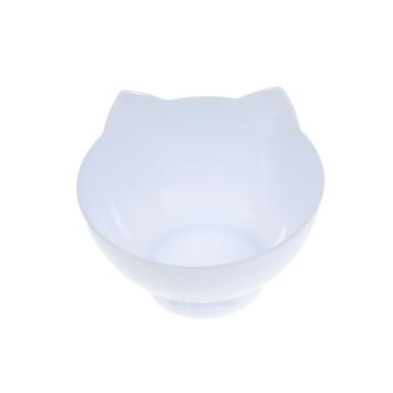 Moderne witte katten voerkom