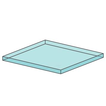 Terrarium plateau met opstaande rand van 2 cm