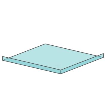 Extra verdieping van glas voor terrarium