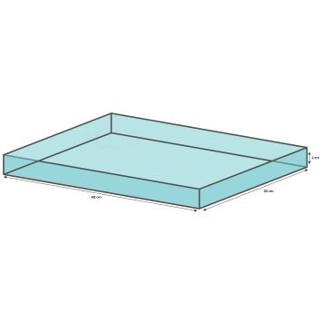 HabiTerra diepteplateau van gehard glas