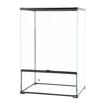 Glazen terrarium met openslaande deuren