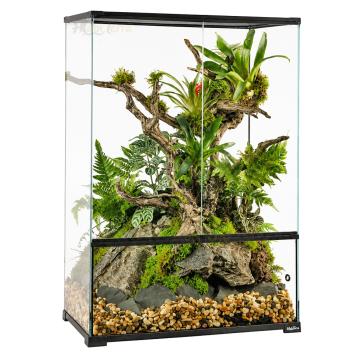 HabiTerra terrarium 60x45x90 cm met dubbele deuren