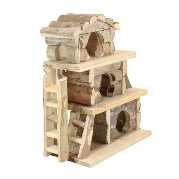 knaagdierhuisje met ladder en klimbrug voor retail