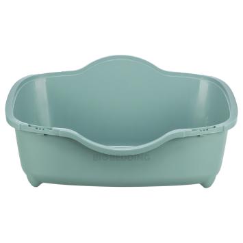 Binnenzijde van de CleanCap kattenbak met openstaande kap