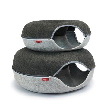Katten schuilplek Duo Color 50 cm dubbele ingang