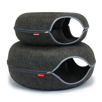 Afsluitbare kattenmand met ronde vorm