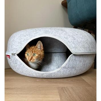 Kattenbed Cosy Donut Lichtgrijs 60 cm