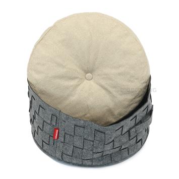 Kattenmand 45 cm met handvatten en zacht kussen