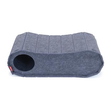 Tunnelvormige kattenmand als speel en rustplek voor katten