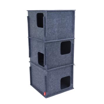 Kattentoren XL 43×43×100 cm met drie verdiepingen voor katten