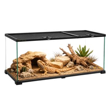 Glazen reptielenkooi 76x30x30 cm van HabiTerra