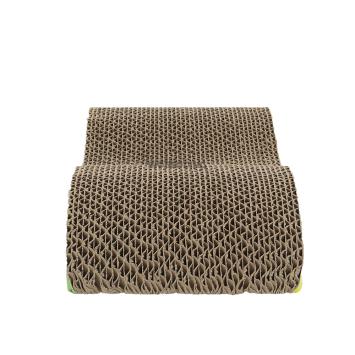 Kartonnen krabplank voor katten met speelse print