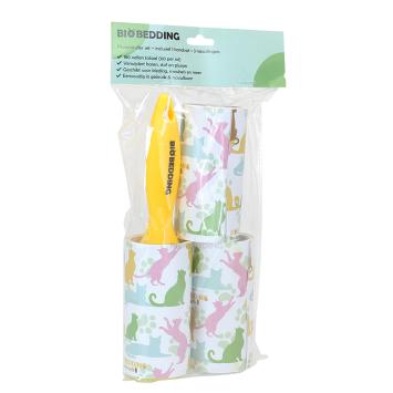 Kleurrijke pluizenrollers van Bio Bedding – geschikt voor textiel en meubels