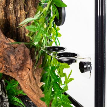 Terrarium voerbak met 6 verwisselbare bakjes