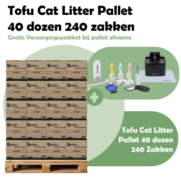 Tofu Cat Litter Lavender Palletverkoop