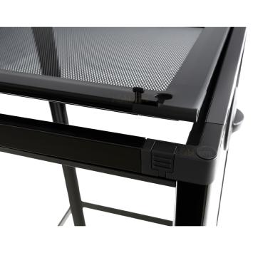 Nano paludarium van glas met zwarte profielen
