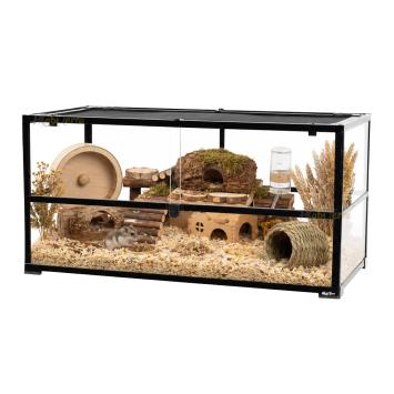 Ruim hamster terrarium met schuifruiten