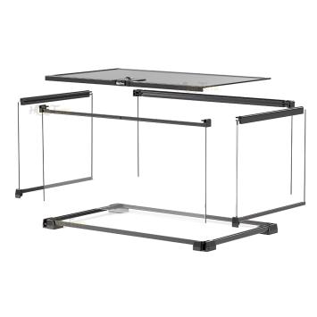 Gerbil koppelbak van glas
