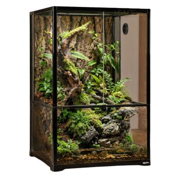Glazen terrarium met veiligheidsslot