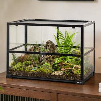 Glazen terrarium met veiligheidsslot